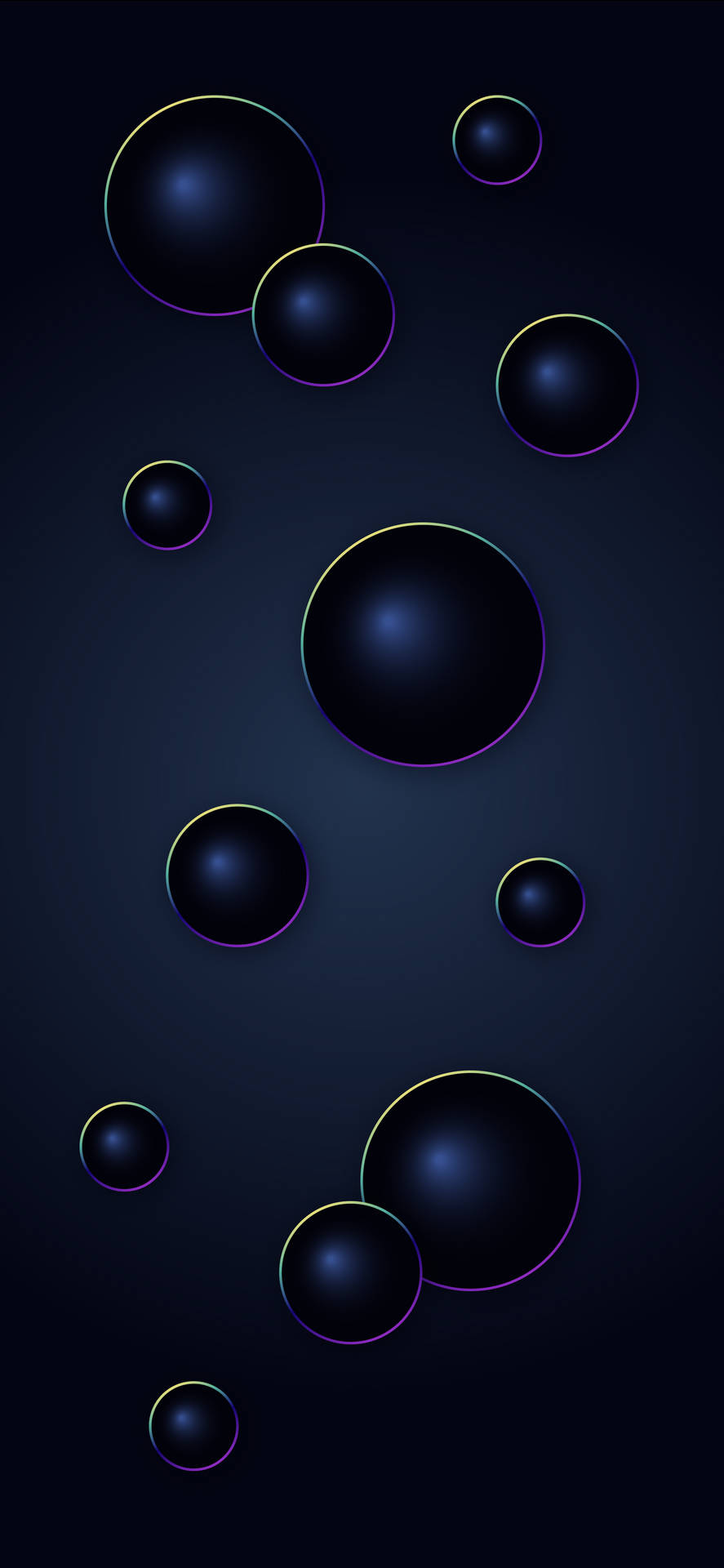 Download Dark Spheres Ios 16 Wallpaper | Wallpapers.com