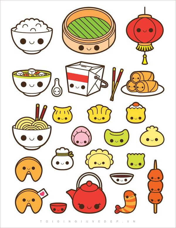 101 Mẫu Sticker Đồ Ăn Cute, Đáng Yêu Được Săn Lùng Nhiều ...