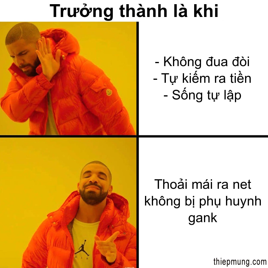 Tạo ảnh chế Drake meme hài hước bá đạo