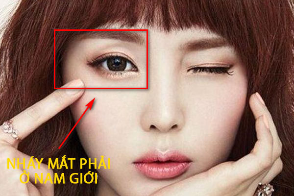 Nháy giật mắt phải liên tục ở Nam, Nữ dự báo điềm xui hay hên